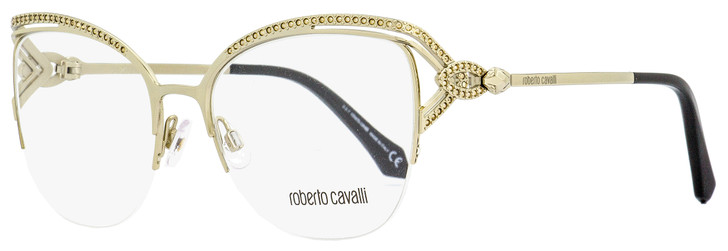 Roberto Cavalli Semi-Rimless Eyeglasses RC5054 Forte 032 Gold/Black 53mm 5054