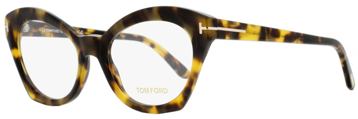 Tom Ford Cateye Eyeglasses TF5456 056 Tortoise 52mm FT5456