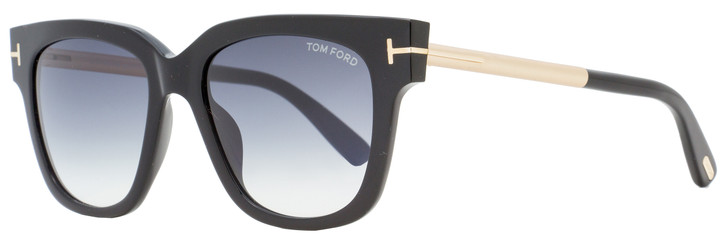 Tom Ford Square Sunglasses TF436 Tracy 01B Black/Gold 53mm FT0436