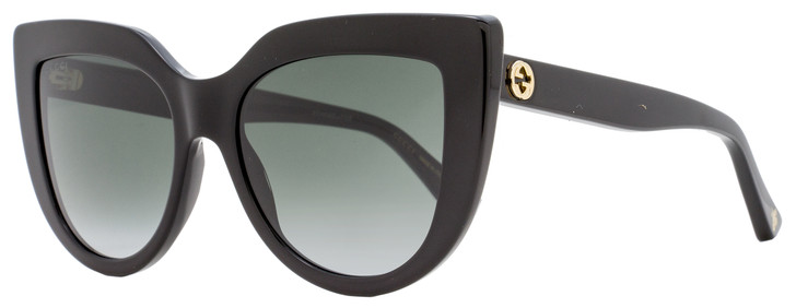 købmand bund en sælger Gucci Cateye Sunglasses GG0164S 001 Black 53mm 0164