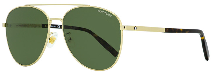 Montblanc Aviator Sunglasses MB0081SK 002 Gold/Havana 61mm 0081