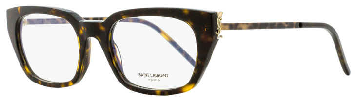 Saint Laurent Cateye Eyeglasses SL M48 004 Havana/Gold 51mm YSL