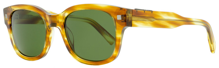 Ermenegildo Zegna Rectangular Sunglasses EZ0087 47N Brown Striped Havana 52mm 87