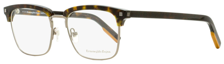 Ermenegildo Zegna Rectangular Eyeglasses EZ5139 052 Dark Havana/Ruthenium 52mm 5139