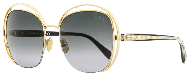 Roberto Cavalli Halo Sunglasses RC1119 32B Gold/Black/Clear 57mm 1119