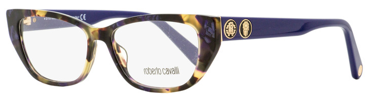 Roberto Cavalli Cateye Eyeglasses RC5108 055 Havana/Navy Blue 52mm 5108