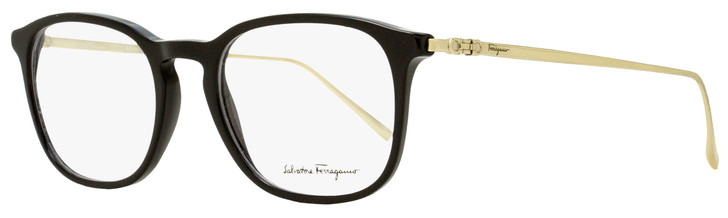 Salvatore Ferragamo Rectangular Eyeglasses SF2846 001 Black/Gold 53mm 2846