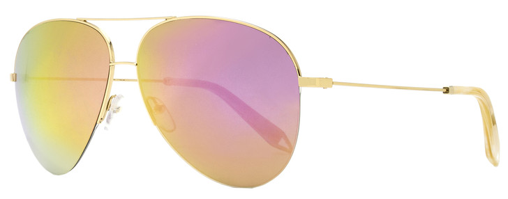 Victoria Beckham Aviator Sunglasses VBS90 C05 Gold 62mm S90