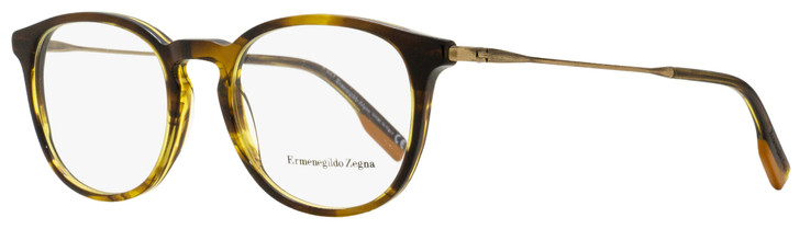 Ermenegildo Zegna Oval Eyeglasses EZ5125 098 Striated Brown-Green 50mm 5125