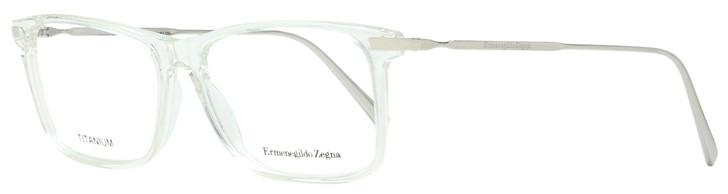 Ermenegildo Zegna Rectangular Eyeglasses EZ5052 027 Transparent/Titanium 54mm 5052