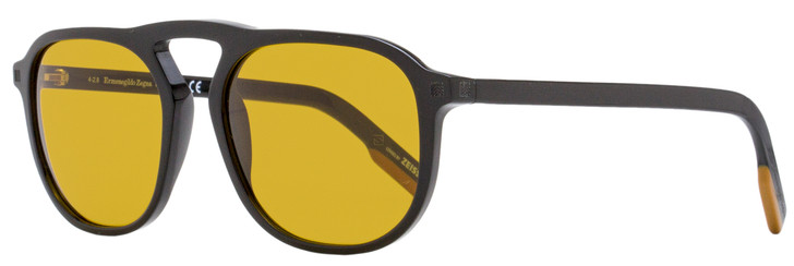 Ermenegildo Zegna Rectangular Sunglasses EZ0115 01E Black 55mm 115