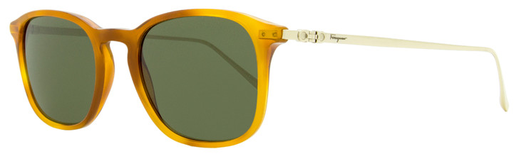 Salvatore Ferragamo Rectangular Sunglasses SF2846S 212 Light Tortoise/Gold 53mm 284