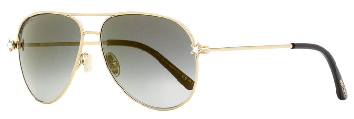 Jimmy Choo Aviator Sunglasses Sansa/S J5GFQ Gold/Black 58mm