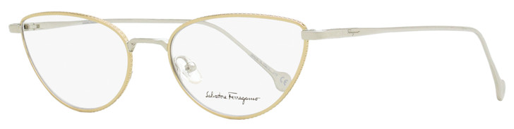 Salvatore Ferragamo Cateye Eyeglasses SF2188 781 Gold/Palladium 55mm 2188