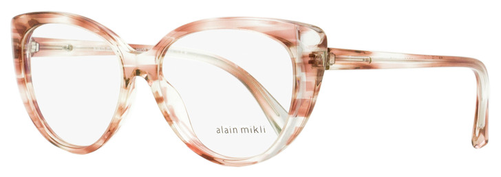 Alain Mikli Butterfly Eyeglasses A03084 003 Transparent Smoke/Pink 55mm 3084