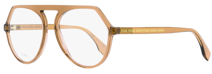 Fendi Roma Amor Eyeglasses FF0385 09Q Transparent Brown 53mm 385