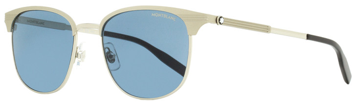 Montblanc Retro Sunglasses MB0092S 009 Matte Silver 54mm 92