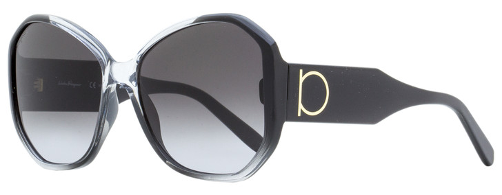 Salvatore Ferragamo Geometric Sunglasses SF942S 007 Gray Gradient 61mm 942