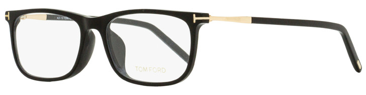 Tom Ford Rectangular Eyeglasses TF5398F 001 Shiny Black/Gold 54mm FT5398