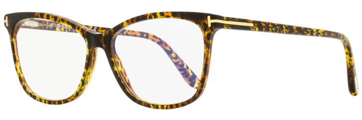 Tom Ford Magnetic Clip-on Eyeglasses TF5690B 056 Leopard Havana 55mm FT5690