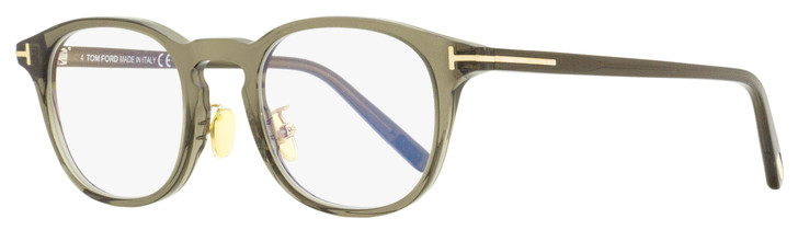 Tom Ford Blue Block Eyeglasses TF5725DB 020 Transparent Gray/Gold 48mm  FT5725