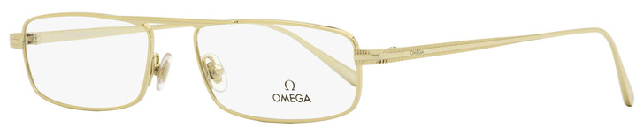 Omega Rectangular Eyeglasses OM5011 032 Gold 54mm 5011