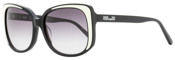 Diane Von Furstenberg Rayna Sunglasses DVF679S 001 Black/Ivory 57mm 679
