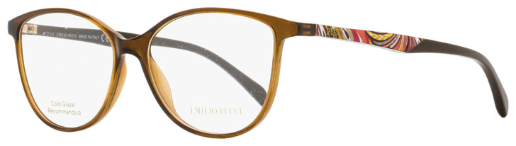 Emilio Pucci Oval Eyeglasses EP5008 048 Brown 54mm 5008