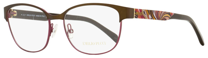 Emilio Pucci Oval Eyeglasses EP5016 050 Brown/Rose 53mm 5016