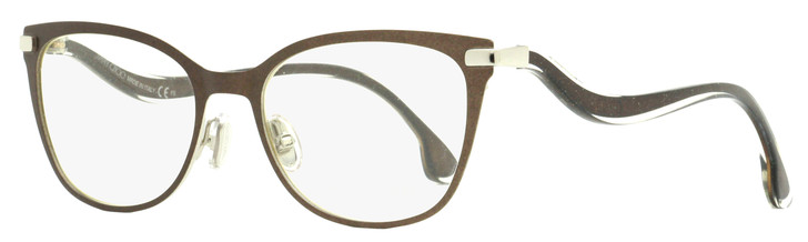 Jimmy Choo Oval Eyeglasses JC256 12R Brown/Bronze Glitter 51mm