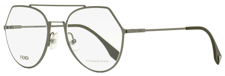 Fendi Oval Eyeglasses FF0329 KJ1 Dark Ruthenium 53mm 329