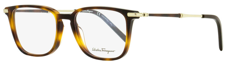 Salvatore Ferragamo Rectangular Eyeglasses SF2861 214 Tortoise/Gold 51mm 2861