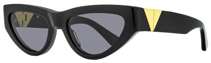 Bottega Veneta Cat Eye Sunglasses BV1176S 001 Black/Gold 55mm