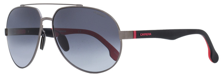 Carrera Aviator Sunglasses 8025/S R809O Matte Ruthenium/Black/Red 63mm