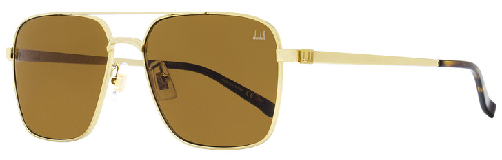 Dunhill Aviator Sunglasses DU0052S 004 Gold/Havana 58mm