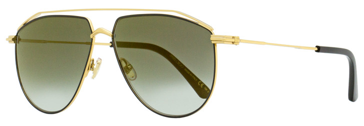Jimmy Choo Aviator Sunglasses Lex/S 2M2FQ Black/Gold 59mm