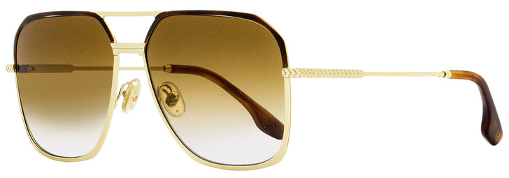 Victoria Beckham Navigator Sunglasses VB212S 702 Gold/Havana 59mm