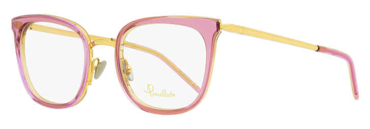 Pomellato Square Eyeglasses PM0065O 003 Pink/Gold 50mm