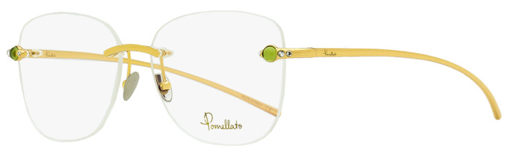 Pomellato Rimless Eyeglasses PM0071O 005 Gold/Green 55mm