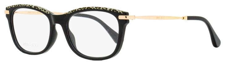 Jimmy Choo Rectangular Eyeglasses JC248 FP3 Black/Leopard/Gold 53mm