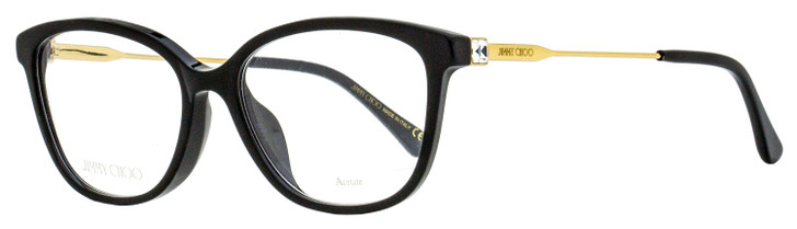 Jimmy Choo Rectangular Eyeglasses JC325F 807 Black/Gold 53mm
