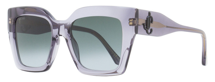 Jimmy Choo Square Eleni /G/N Sunglasses R6S9O Transparent Gray 53mm