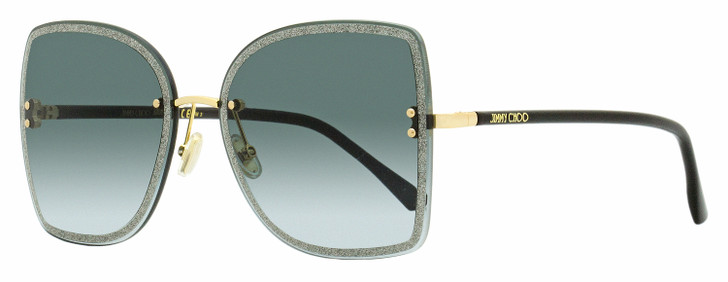 Jimmy Choo Square Leti Sunglasses 2M29O Black/Gold 62mm