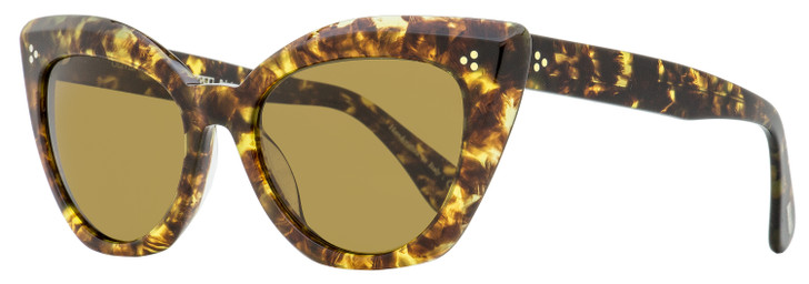 Cat-eye brown acetate sunglasses