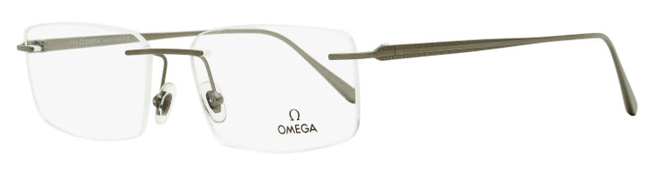 Omega Rimless Eyeglasses OM5007H 008 Gunmetal 56mm