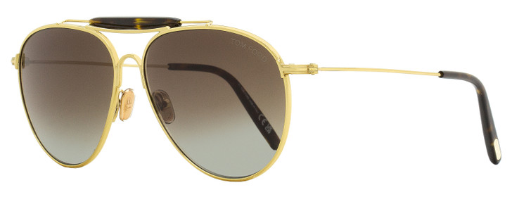 Tom Ford Pilot Sunglasses TF995 Raphael-02 32F Gold/Havana 59mm FT0995