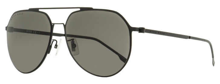 Hugo Boss Pilot Sunglasses B1404FSK 0VKM9 Matte Black 61mm