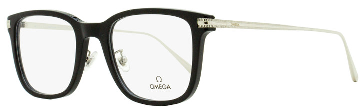 Omega Square Eyeglasses OM5005H 01A Black/Palladium 54mm