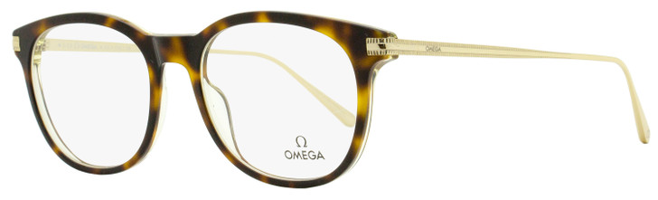 Omega Pantos Eyeglasses OM5013 056 Havana/Gold 53mm