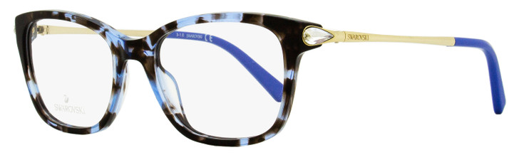 Swarovski Rectangular Eyeglasses SK5350 55A Blue Havana 49mm